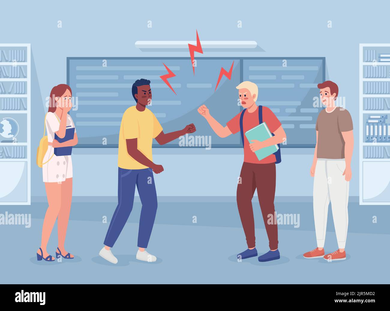 African teenager angry man woman Stock Vector Images - Alamy