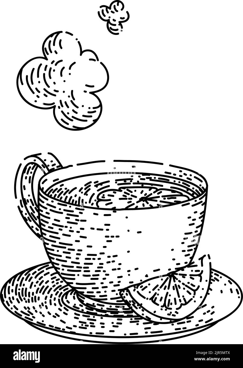 lemon tea sketch hand drawn vector Stock Vector Image & Art Alamy