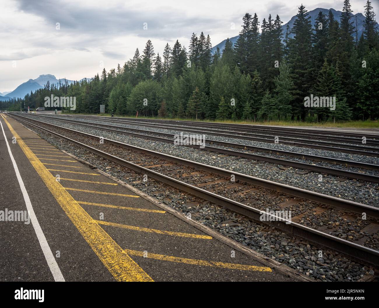 Banff Alberta Stock Photo
