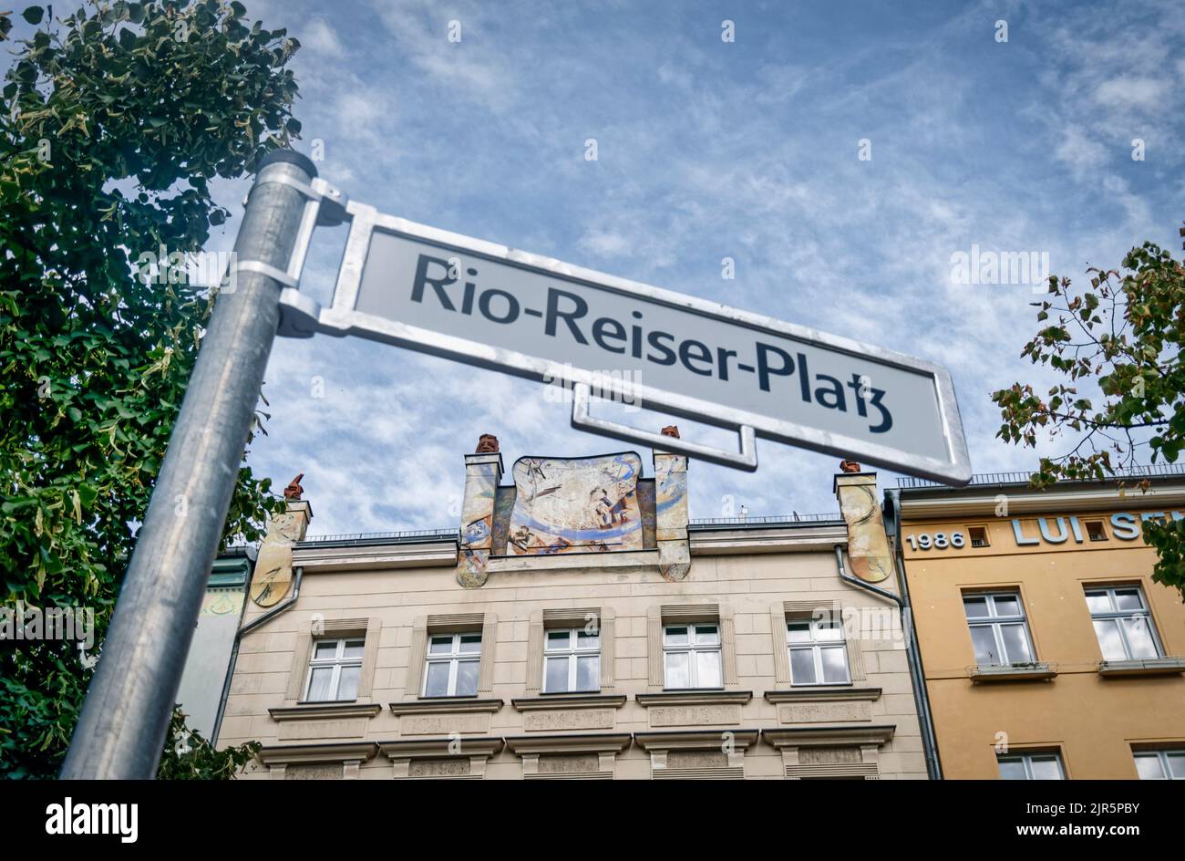 Umbenennung des Heinrichplatzes in Rio-Reiser-Platz in Berlin-Kreuzberg. News, Aktuelles, Stock Photo
