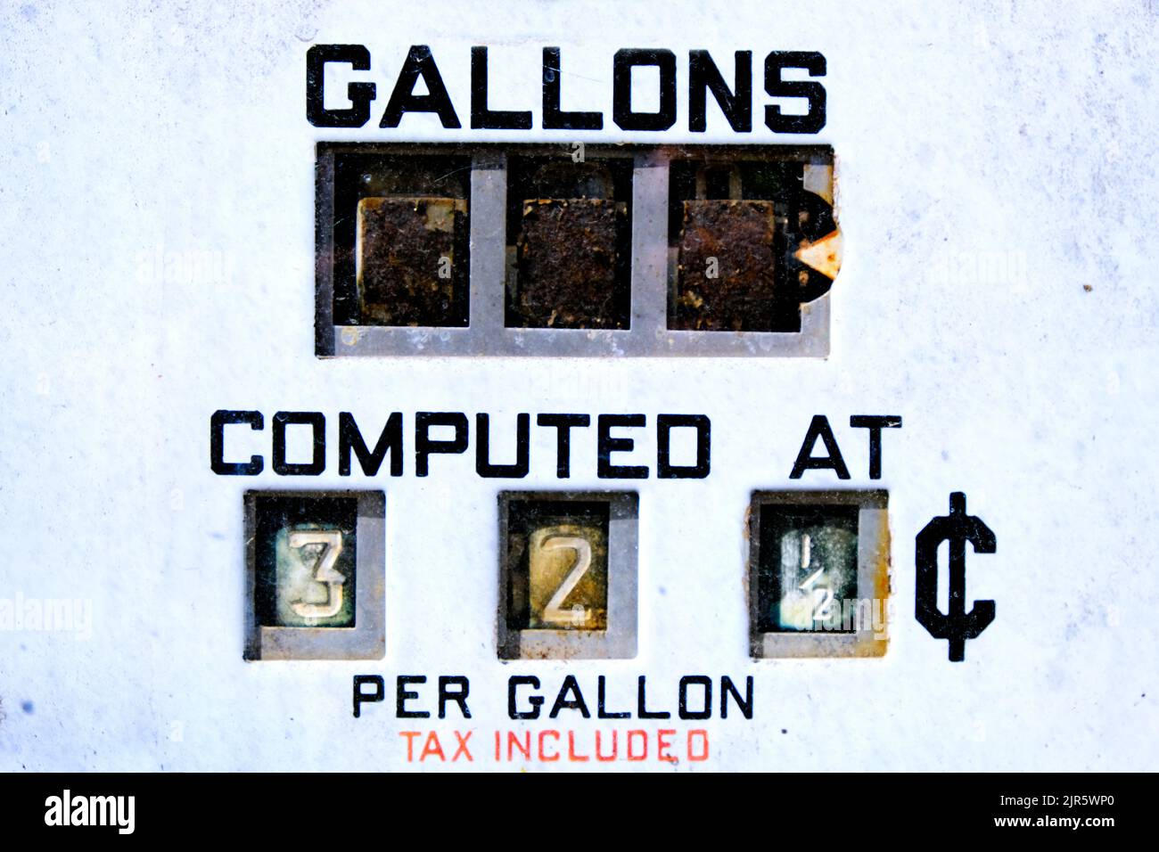 Old antique gas pump for fueling car vehicles Stock Photo - Alamy