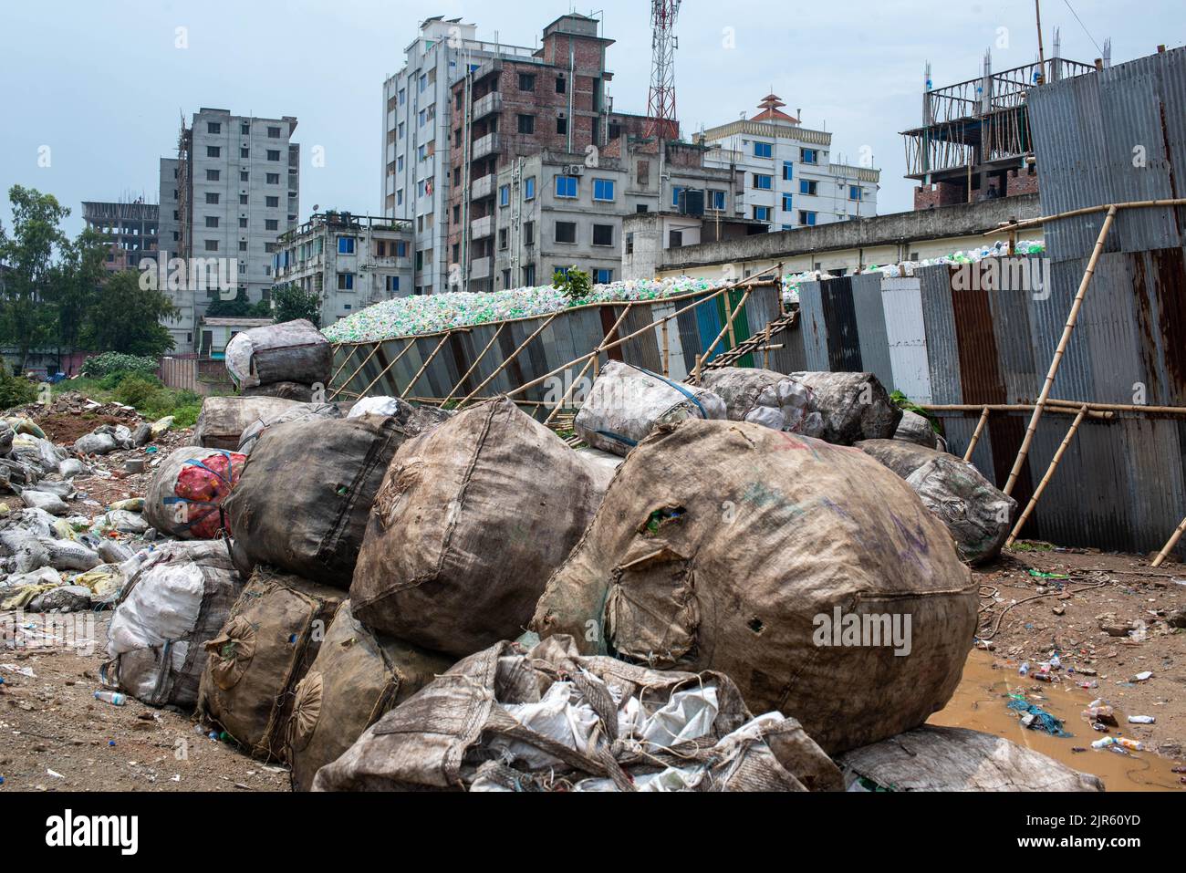 Dhaka, Dhaka, Bangladesh. 22nd Aug, 2022. A general view of the pile of