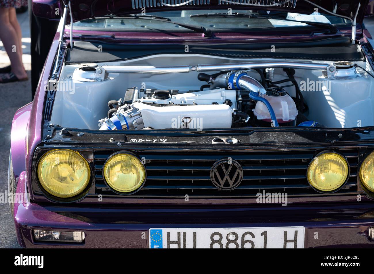 Car engine old volkswagen golf hi-res stock photography and images - Alamy