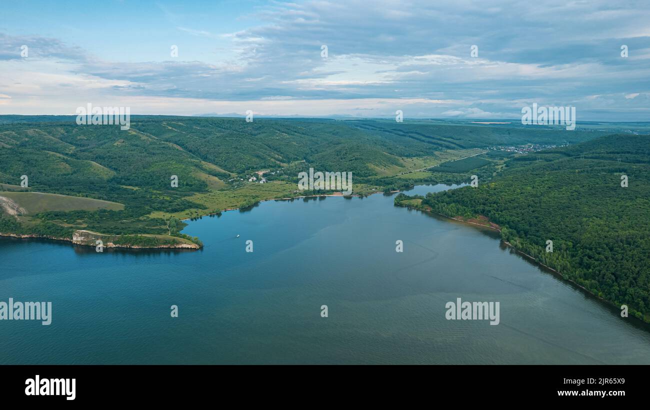 Travel to Russia, the Volga River, Central Russia, Samara Luka. Summer 