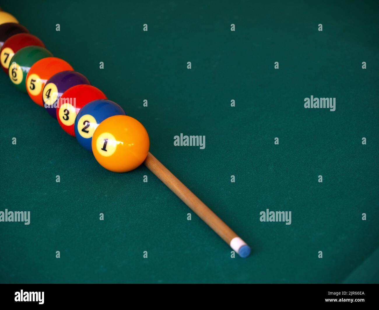 Capturing the colorful sport of billiard Stock Photo Alamy