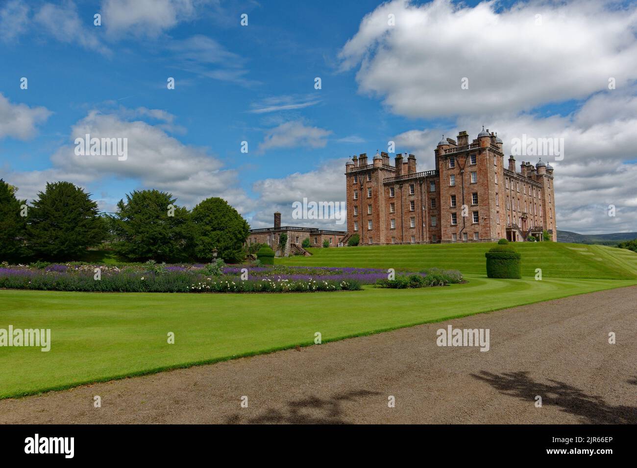 Drumlanrig Castle and Gardens, near Thornhill Dumries and Galloway Scotland Stock Photo