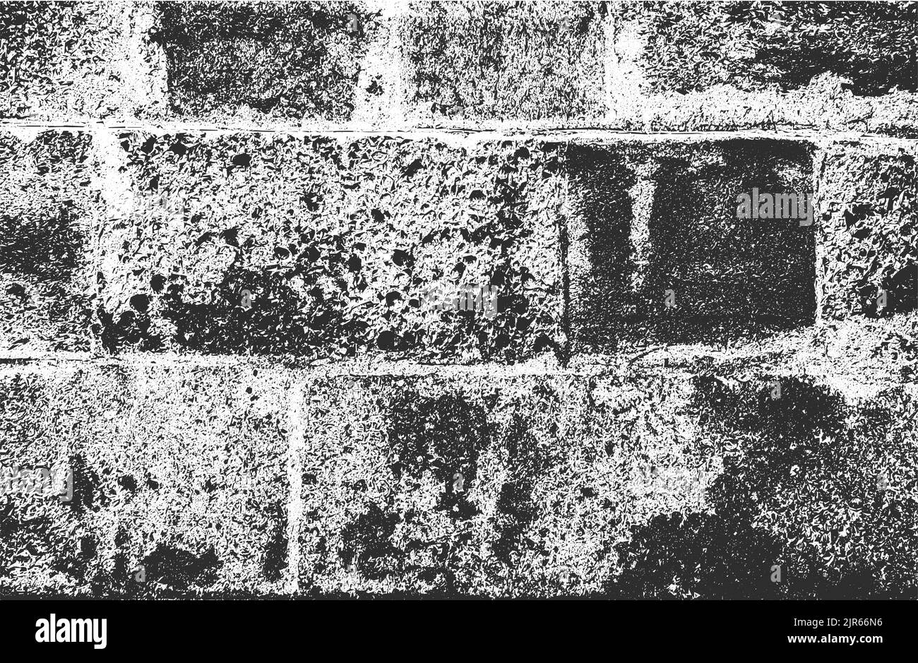 Distressed overlay texture of old brick wall, grunge background ...