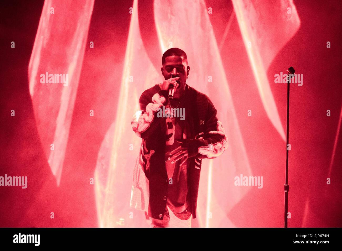 Kid Cudi performs at Oakland Arena on August 21, 2022 in Oakland