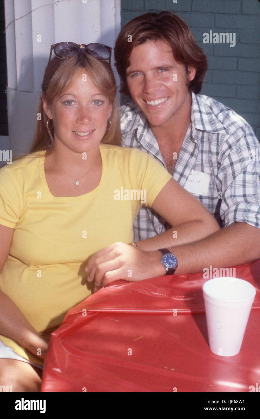 Grant Goodeve and wife Debbie Circa 1980's Credit: Ralph Dominguez/MediaPunch Stock Photo