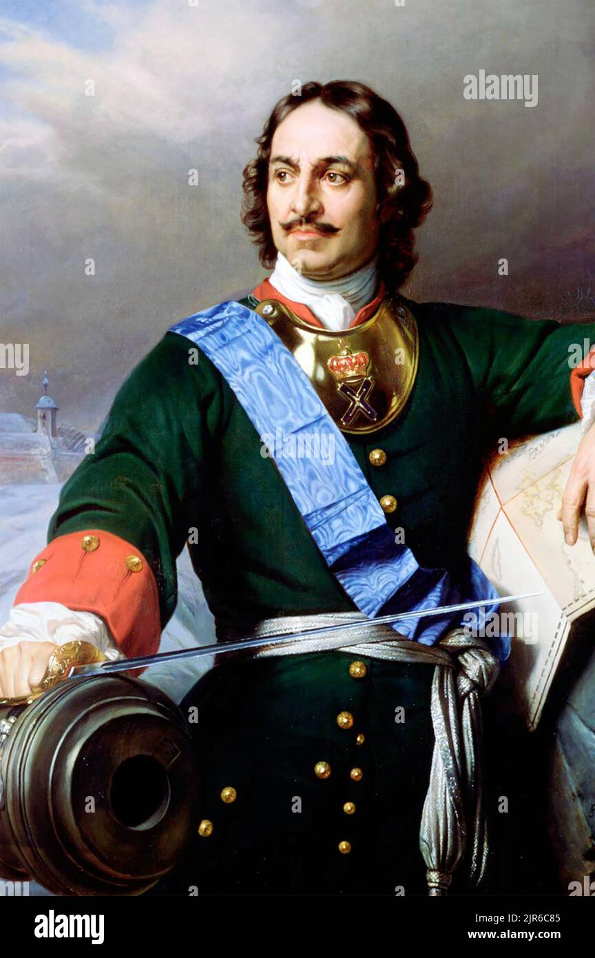PETER THE GREAT (1672-1725) Russian monarch. Posthumous portrait by