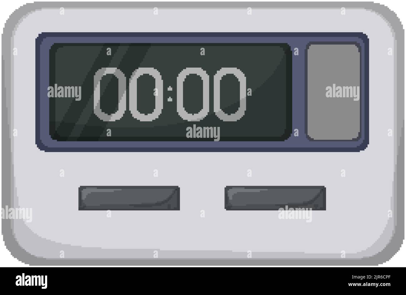 minute kitchen timer clock cartoon vector illustration Stock Vector