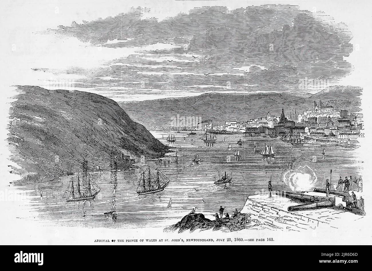 Arrival of the Prince of Wales at St. John's, Newfoundland, July 23rd, 1860. Visit of Albert