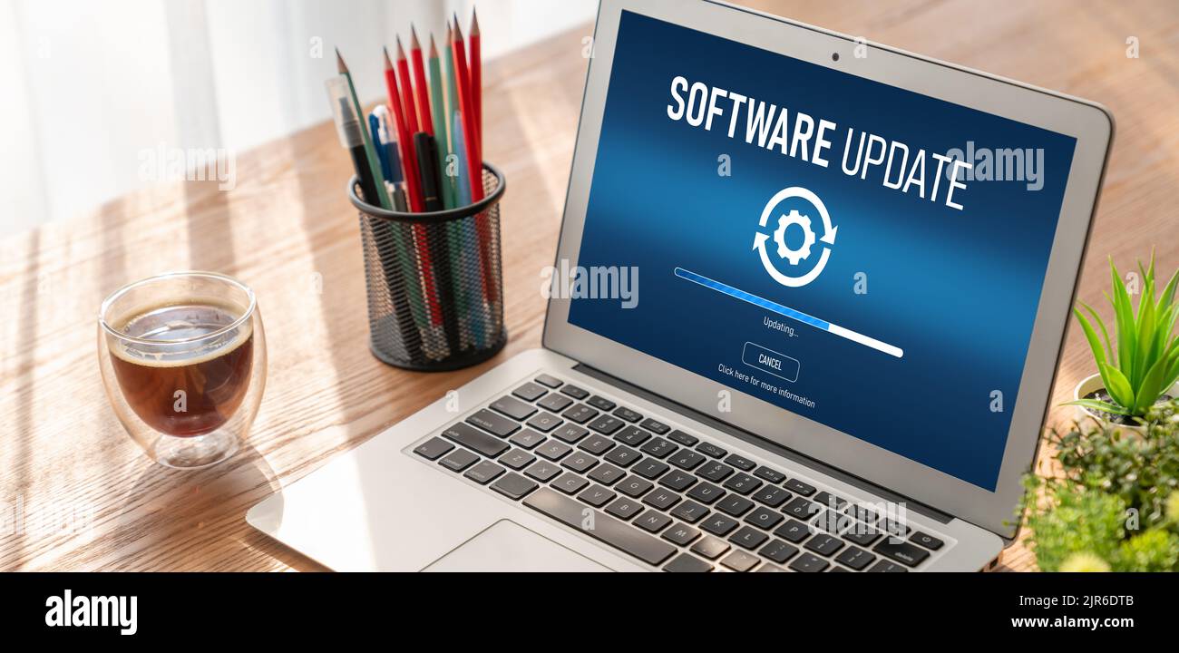Software update on computer for modish version of device software