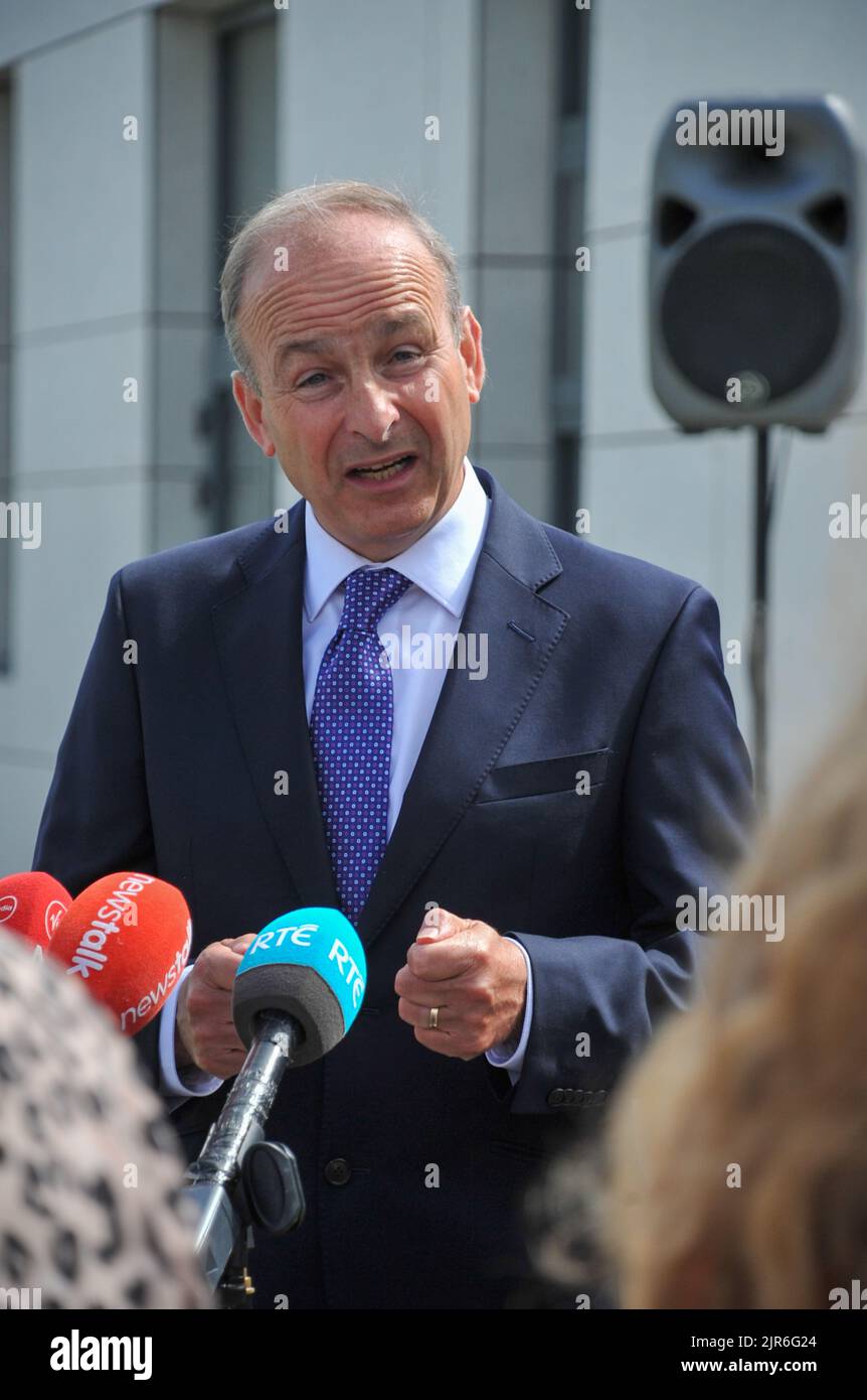 Taoiseach micheal martin west cork hi-res stock photography and images ...