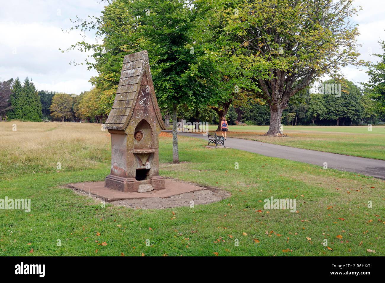 Old drinking fountain, Llandaff Fields, Pontcanna, Cardiff. August 2022
