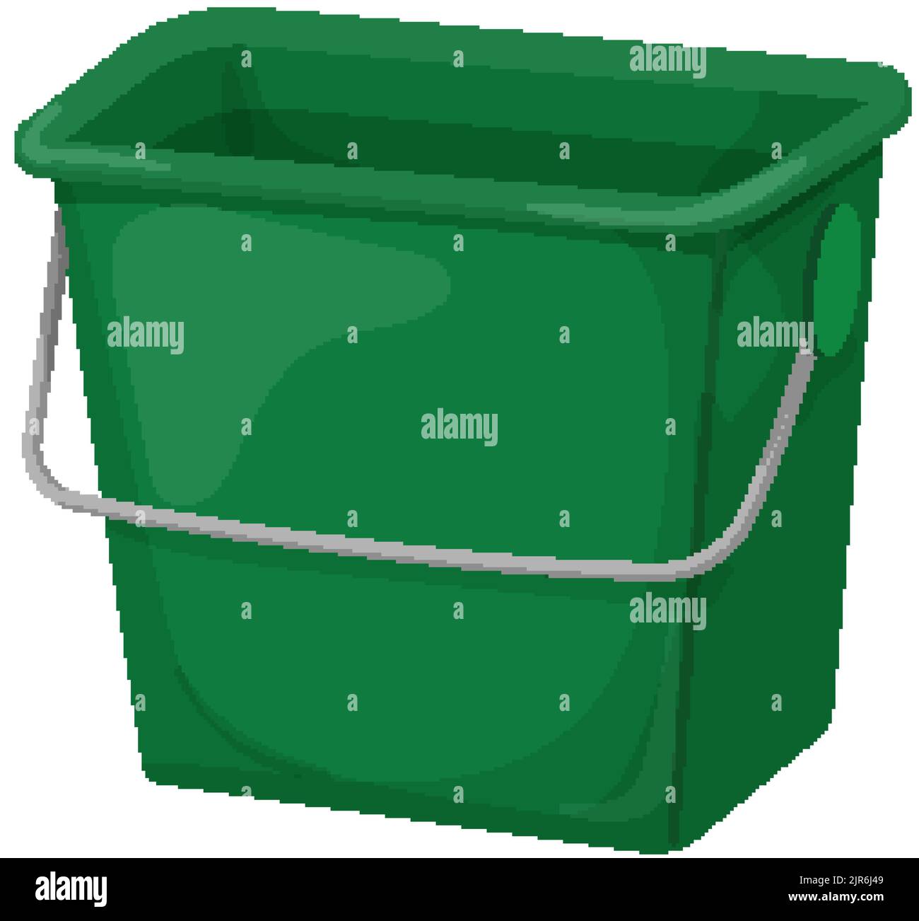 food plastic bucket container cartoon vector illustration Stock Vector ...