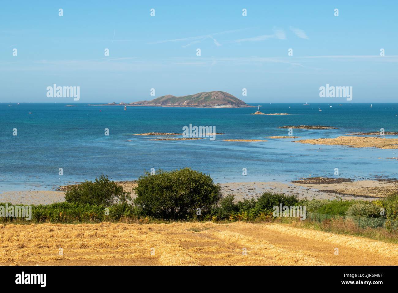 The louannec beach in Bretagne (France) Stock Photo
