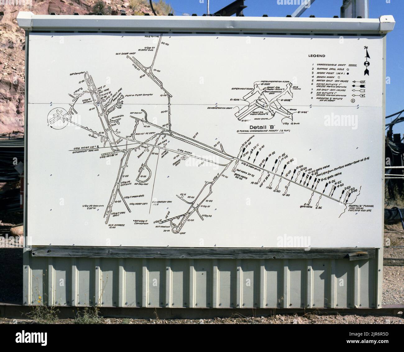 Nevada test site map hi-res stock photography and images - Alamy