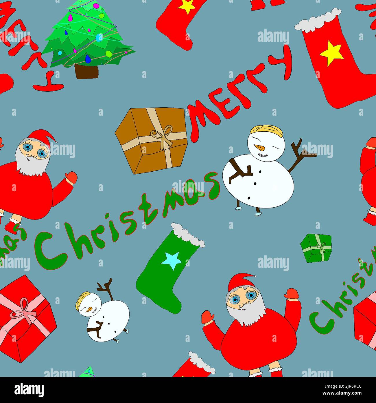 Fish Christmas Wrapping Paper 