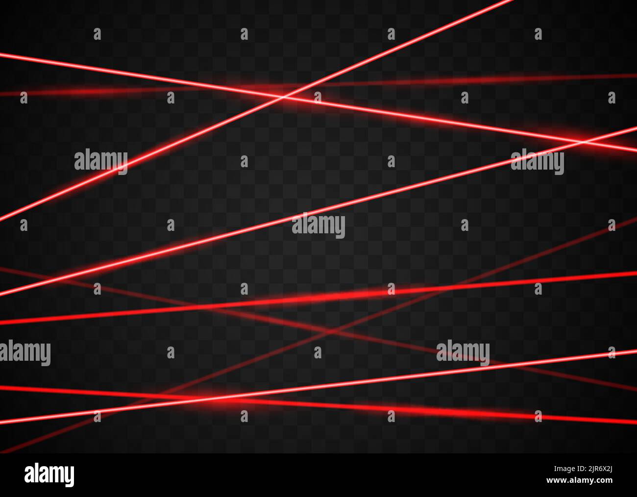 Laser beam red light. Vector laser beam line ray glow effect energy