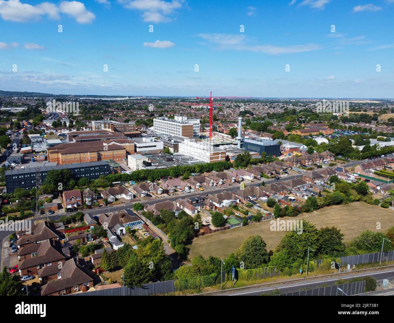 Beautiful Aerial View of British City on a Sunny Day, The High Angle ...