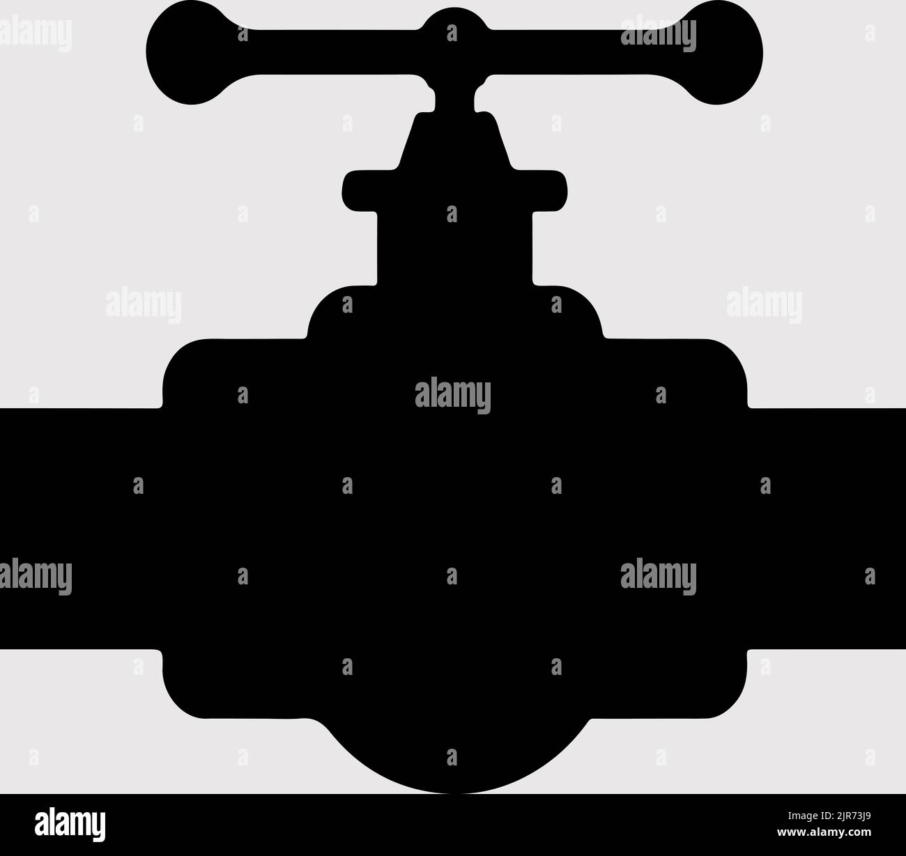 Natural gas pipe flame outline icon. linear style sign grey background