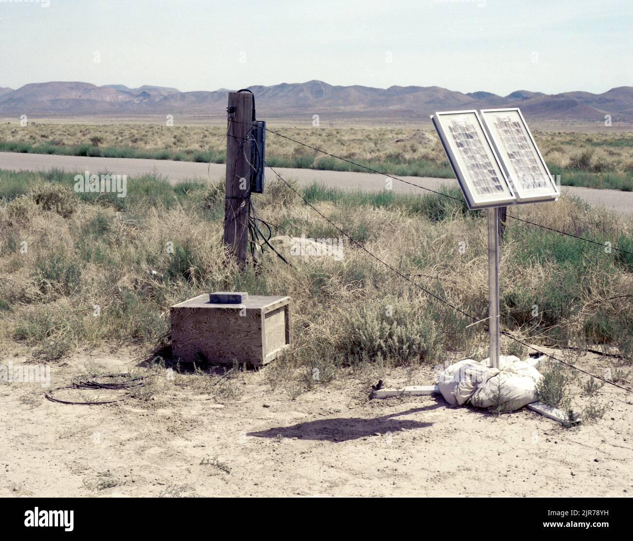 A851026 SEISMIC STATIONS AREA 3 LEO BRADY (Project Engineer) JUN 28 85 EG&G/NTS PHOTO LAB Publication Date: 6/28/1985  AREA 3; EDGERTON, GERMESHAUSEN & GRIER; EG&G; MOUNTAINS; NELSON'S LANDING; NEVADA; NEVADA TEST SITE; NTS; NUCLEAR ENERGY TECHNOLOGY; SEISMIC; SEISMIC STATIONS; TEST SITES; TUNNELS; TUNNELS BY USAGE; UGT; UNDERGROUND; UNDERGROUND TESTING  historical images. 1972 - 2012. Department of Energy. National Nuclear Security Administration. Photographs Related to Nuclear Weapons Testing at the Nevada Test Site. Stock Photo