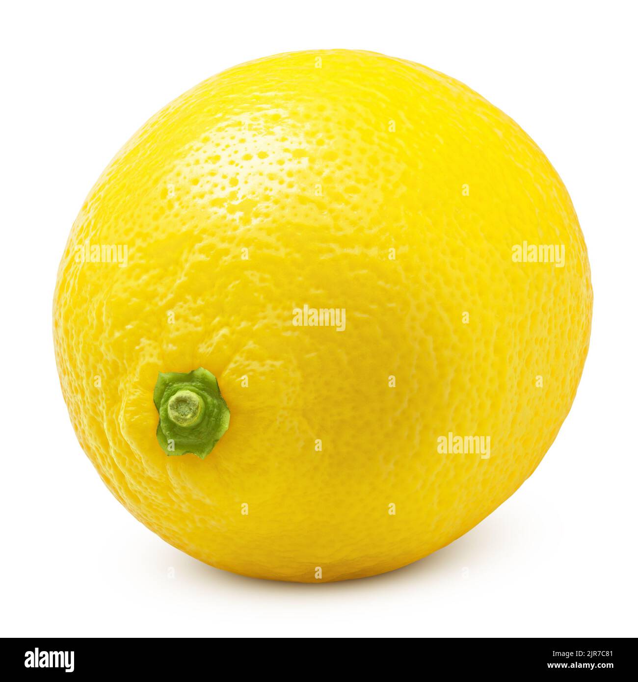 Whole lemon isolated on white background, clipping path, full depth of ...