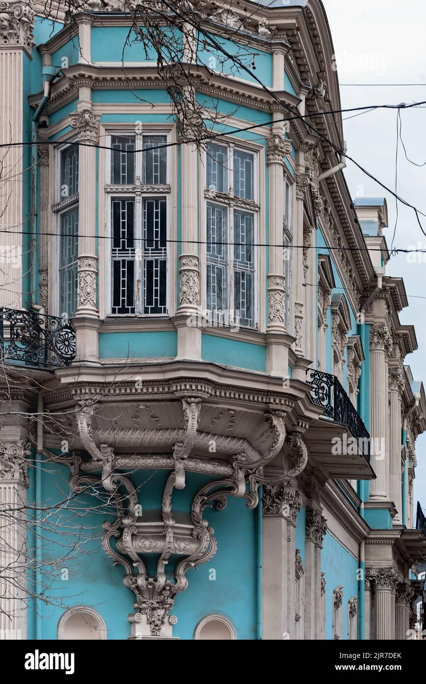 The bay window of Eastern and Western art museum in Odessa, Ukraine