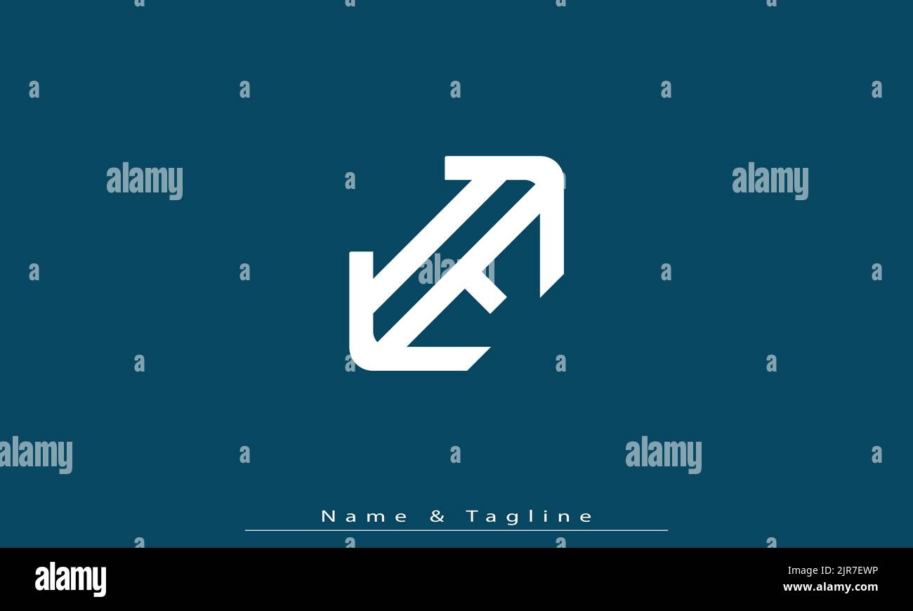 Alphabet letters Initials Monogram logo IE , EI Stock Vector