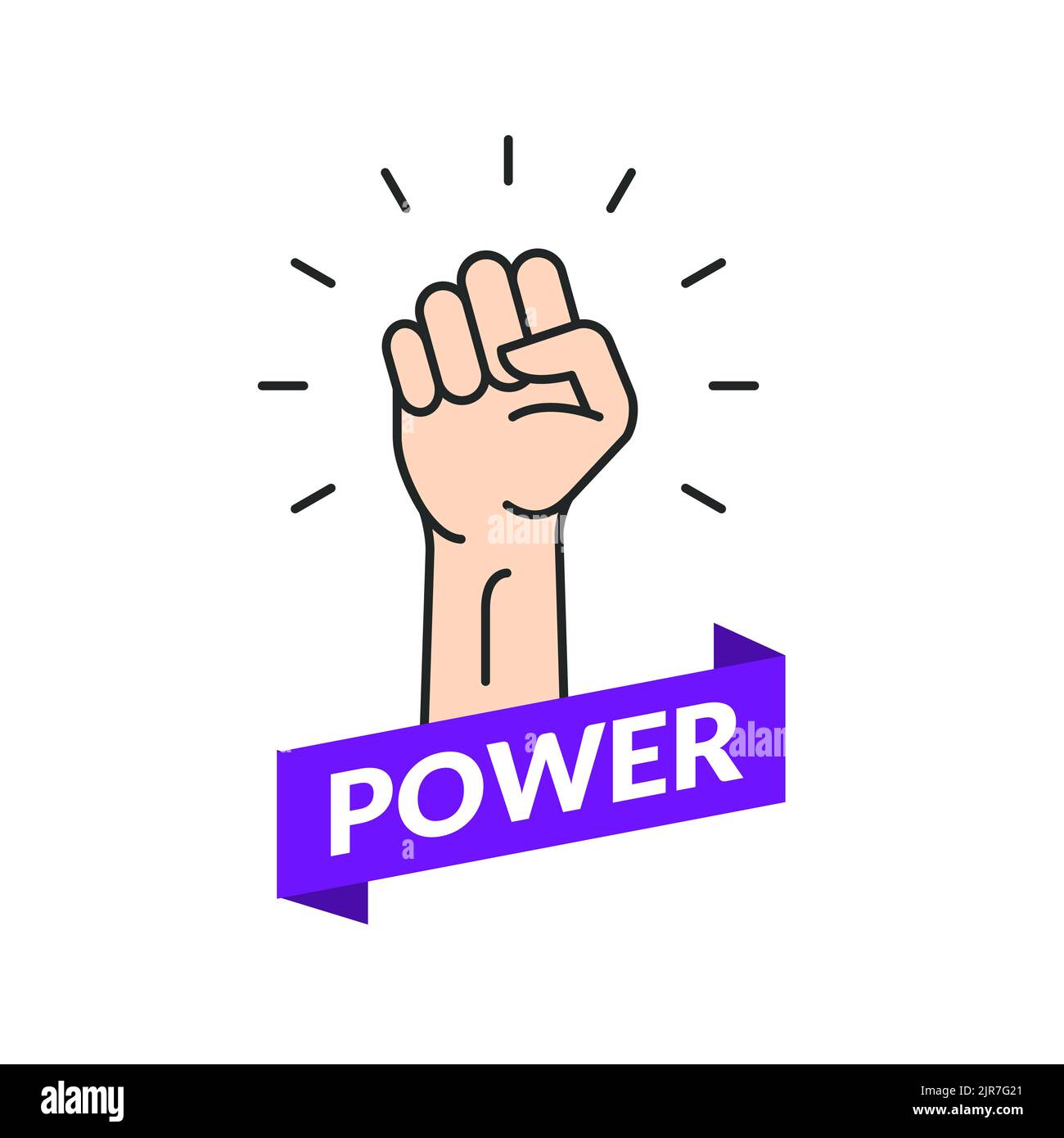 Fist Hand Power Rebel Logo Protest Strong Fist Raised Fight Icon Rebel Illustration Stock 9797