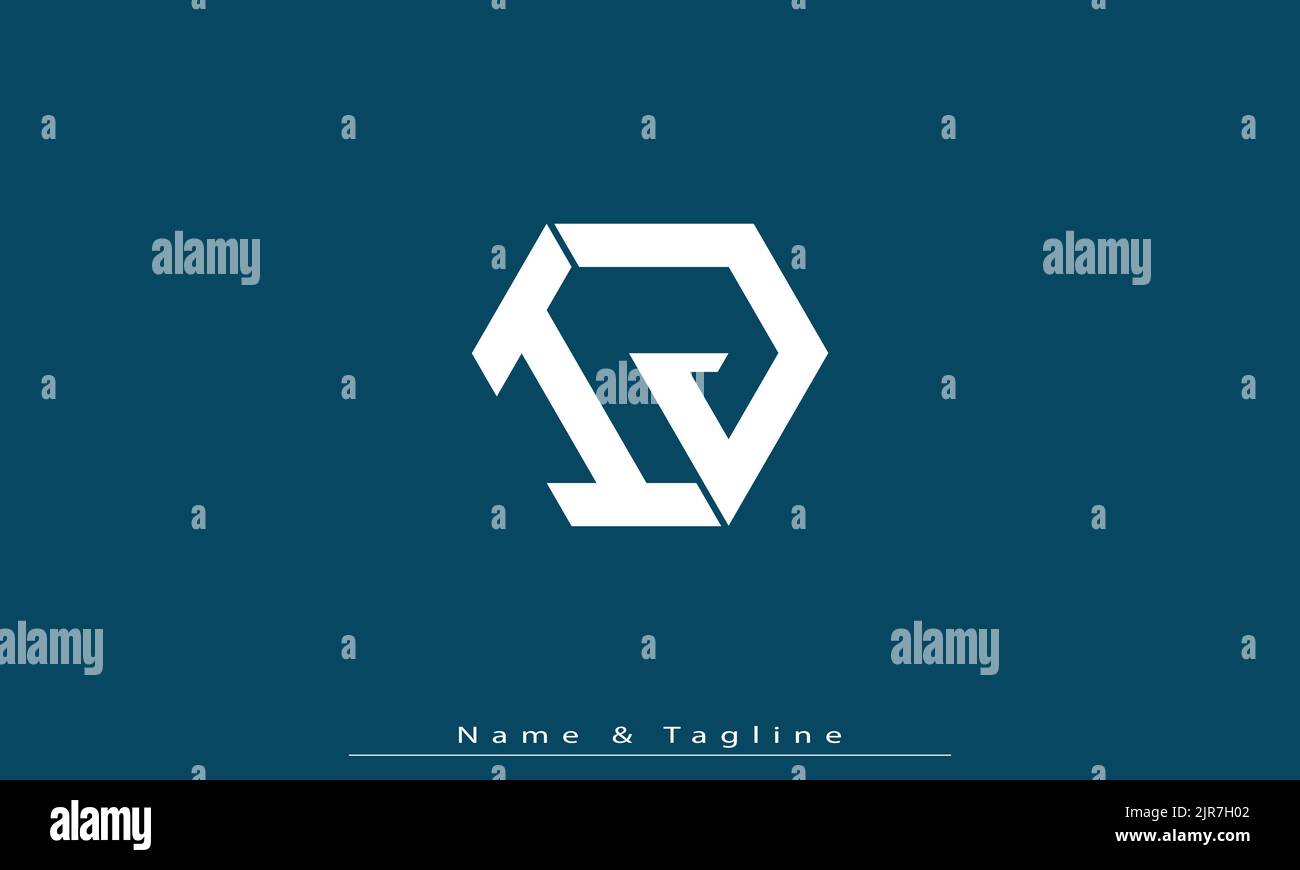 Alphabet letters Initials Monogram logo IJ , JI Stock Vector