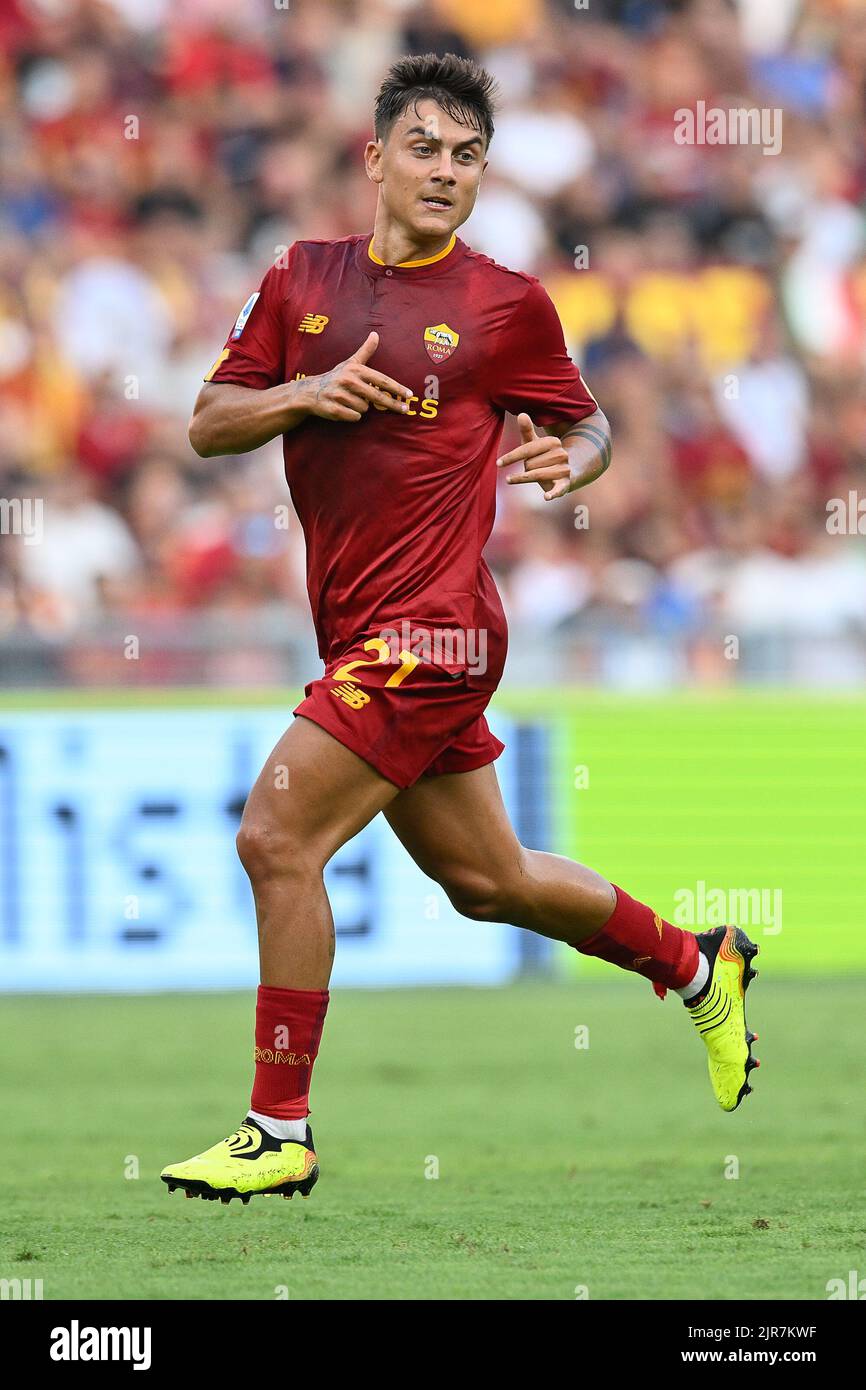Rome, Italy, 22 AUG, 2022 Paulo Dybala of AS Roma at the Roma vs ...