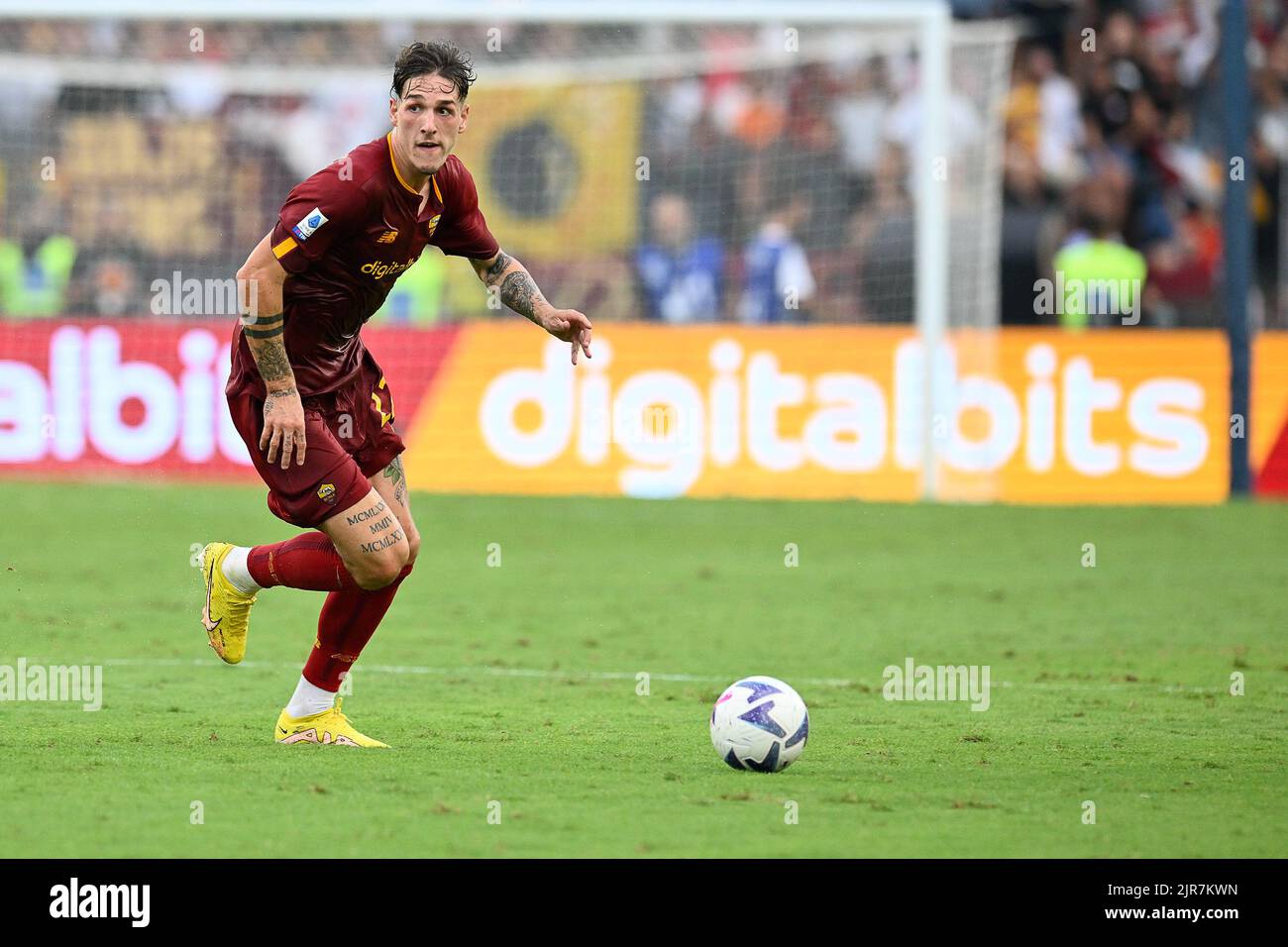 Maillot AS Roma #22 Zaniolo – Officiel – Taille L/XL – Domicile Rouge