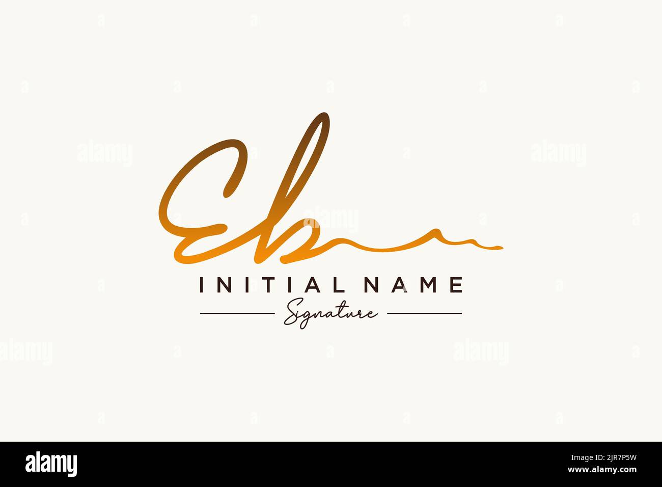 Eb signature Stock Vector Images - Alamy