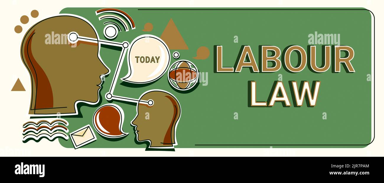 Handwriting text Labour Law. Business overview Rules implemented by the ...