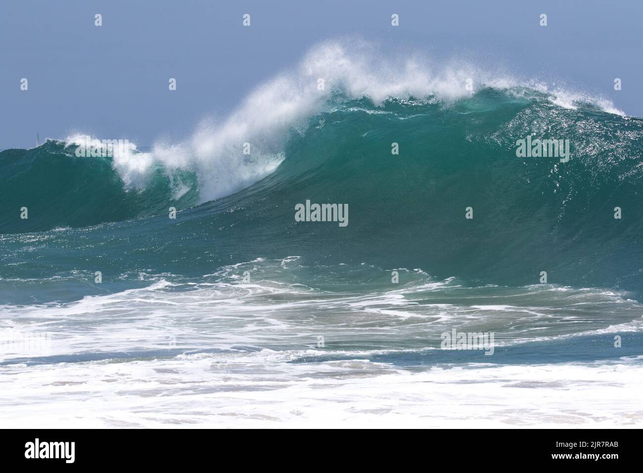 Big crashing waves at the Wedge, Newport Beach , California , USA Stock Photo