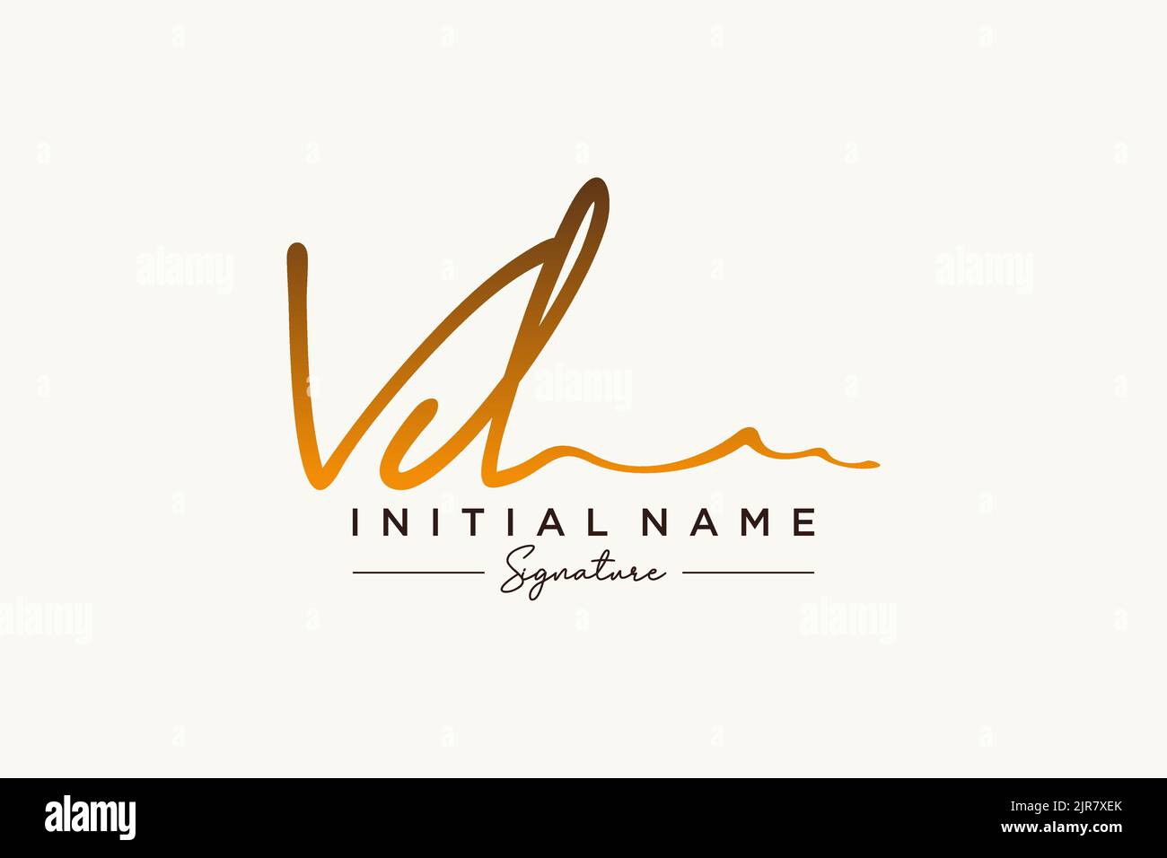 VD signature logo template vector. Hand drawn Calligraphy lettering ...