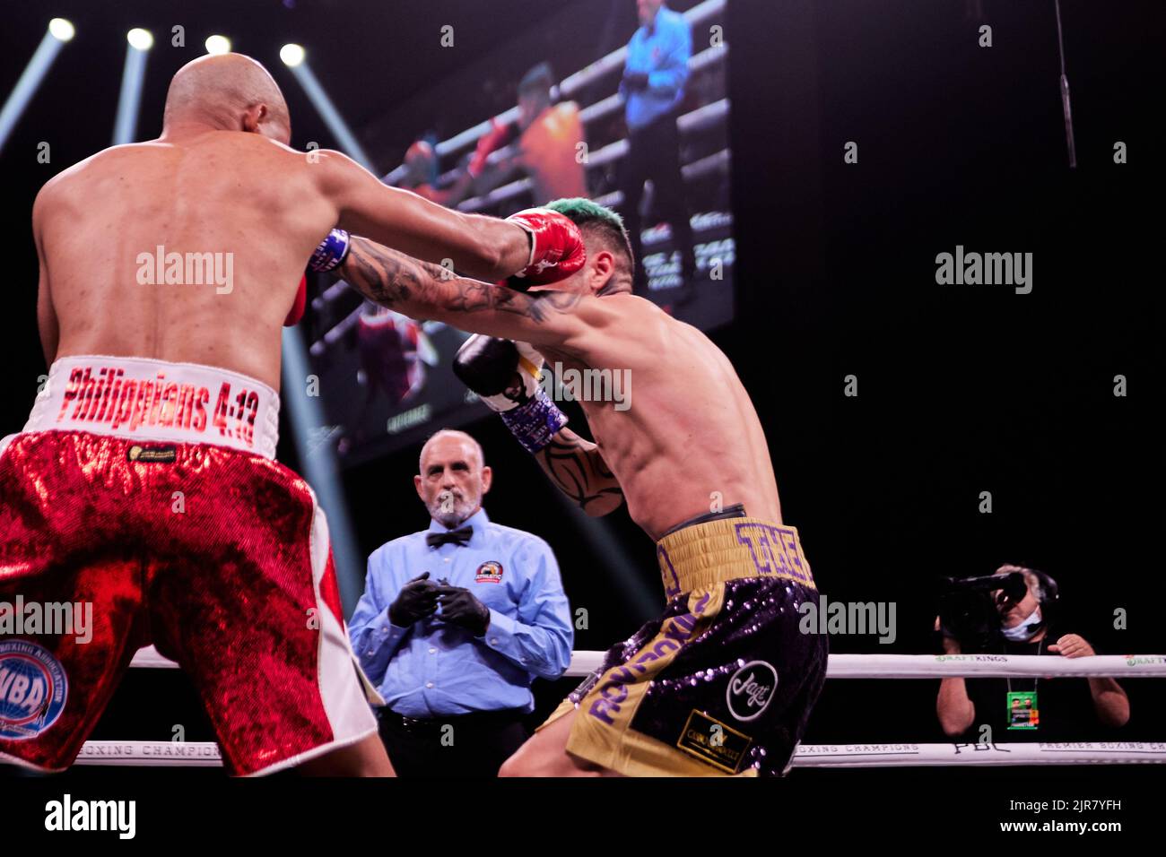Professional boxer 2016 Summer Olympics Hector Garcia defeats WBA Super Featherweight World