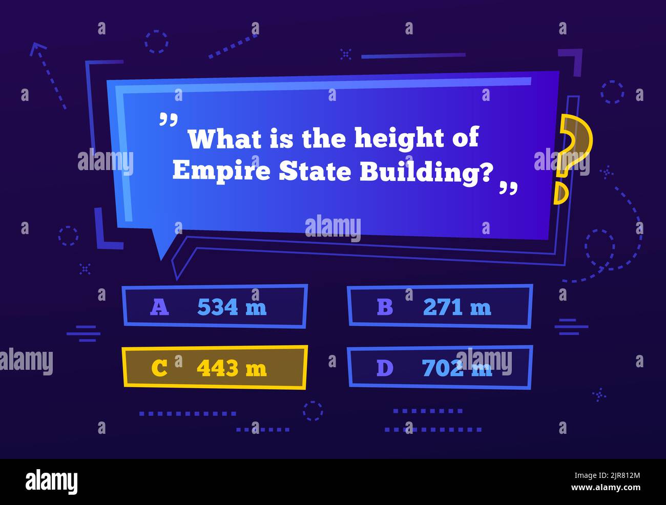 Quiz menu, test questions menu choice. Vector TV show or trivia game ...
