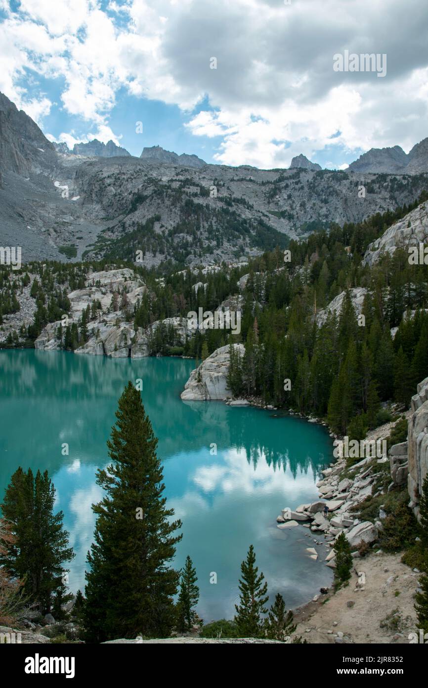 Temple Crag and Second Lake combine to form an amazing landscape along 