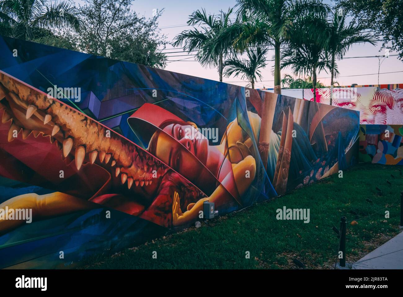 The Wynwood Walls Miami artistic creative graffiti Stock Photo Alamy