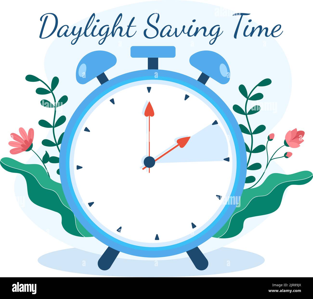 Daylight Saving Time PNG Image, Daylight Saving Time Change Summer Girl  Clock Green, Daylight Saving Time, End, Leaves PNG Image For Free Download