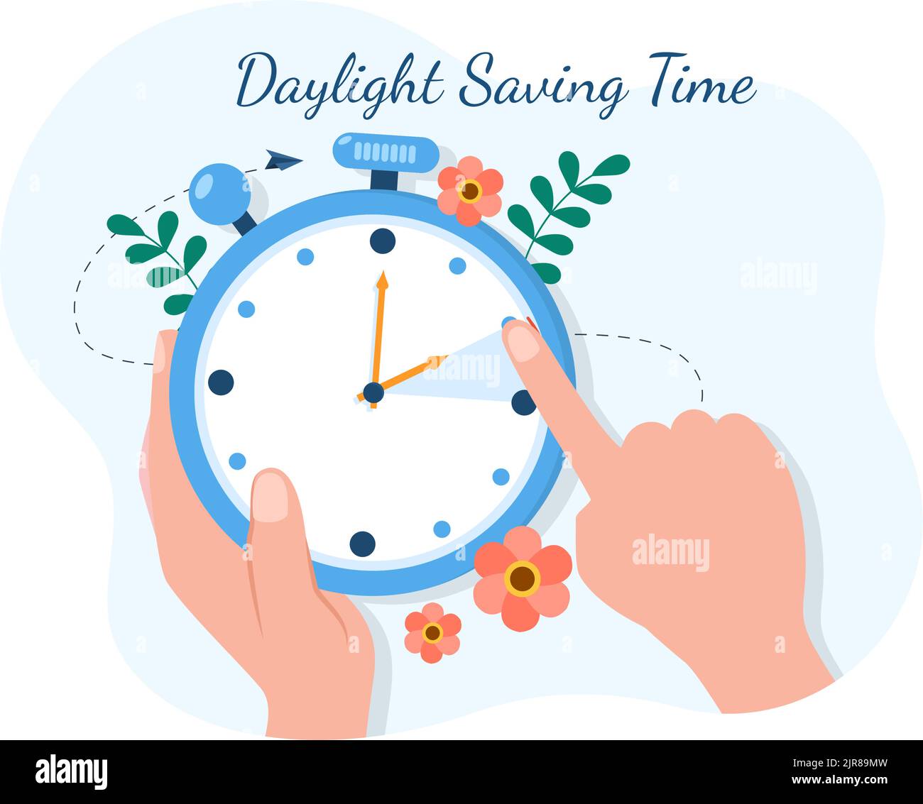 Time Change in Europe in March from Winter Time to Summer Time on a  isolated white background as vector Stock Vector Image & Art - Alamy