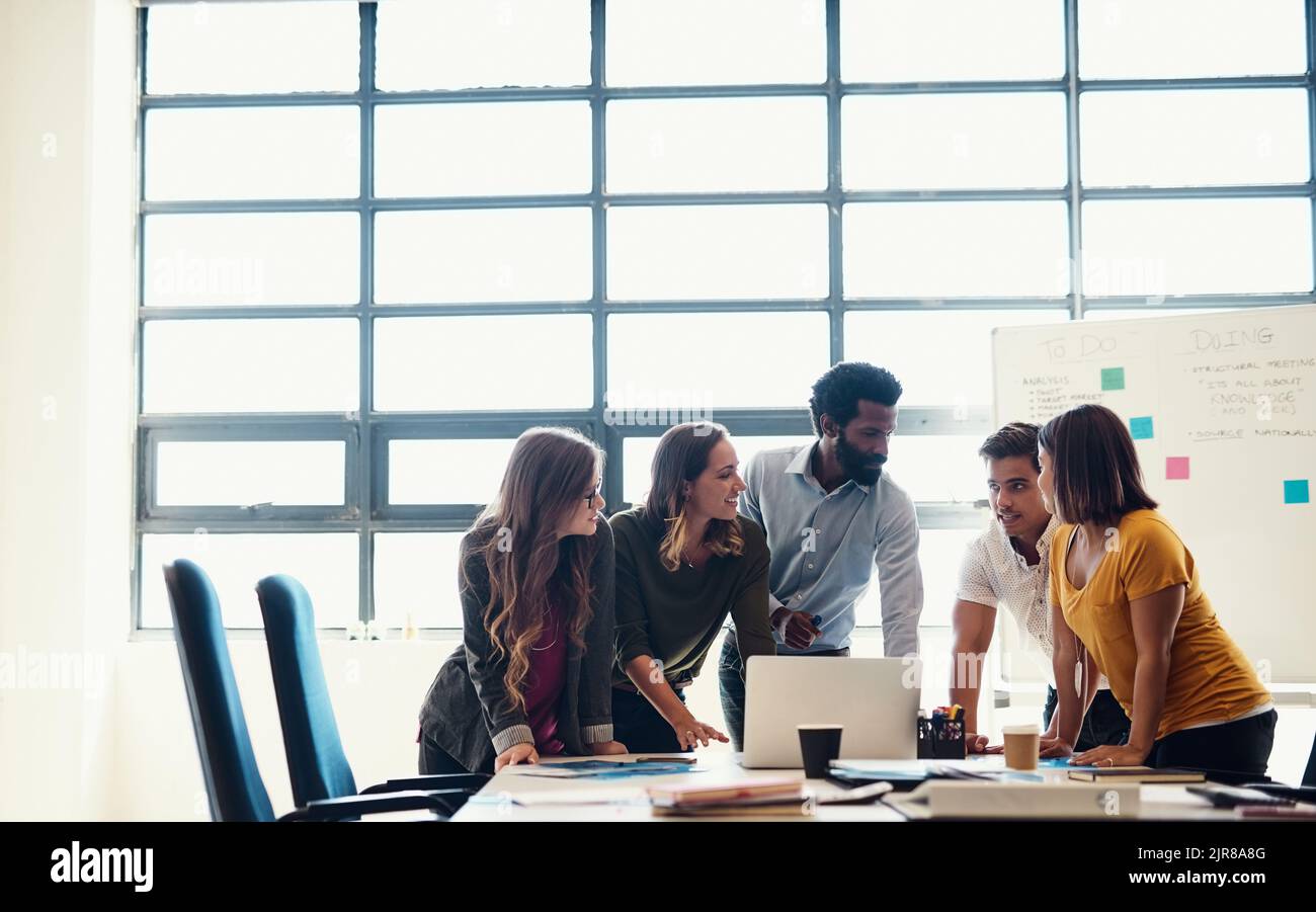Creativity is the base of everything. creative employees having a ...