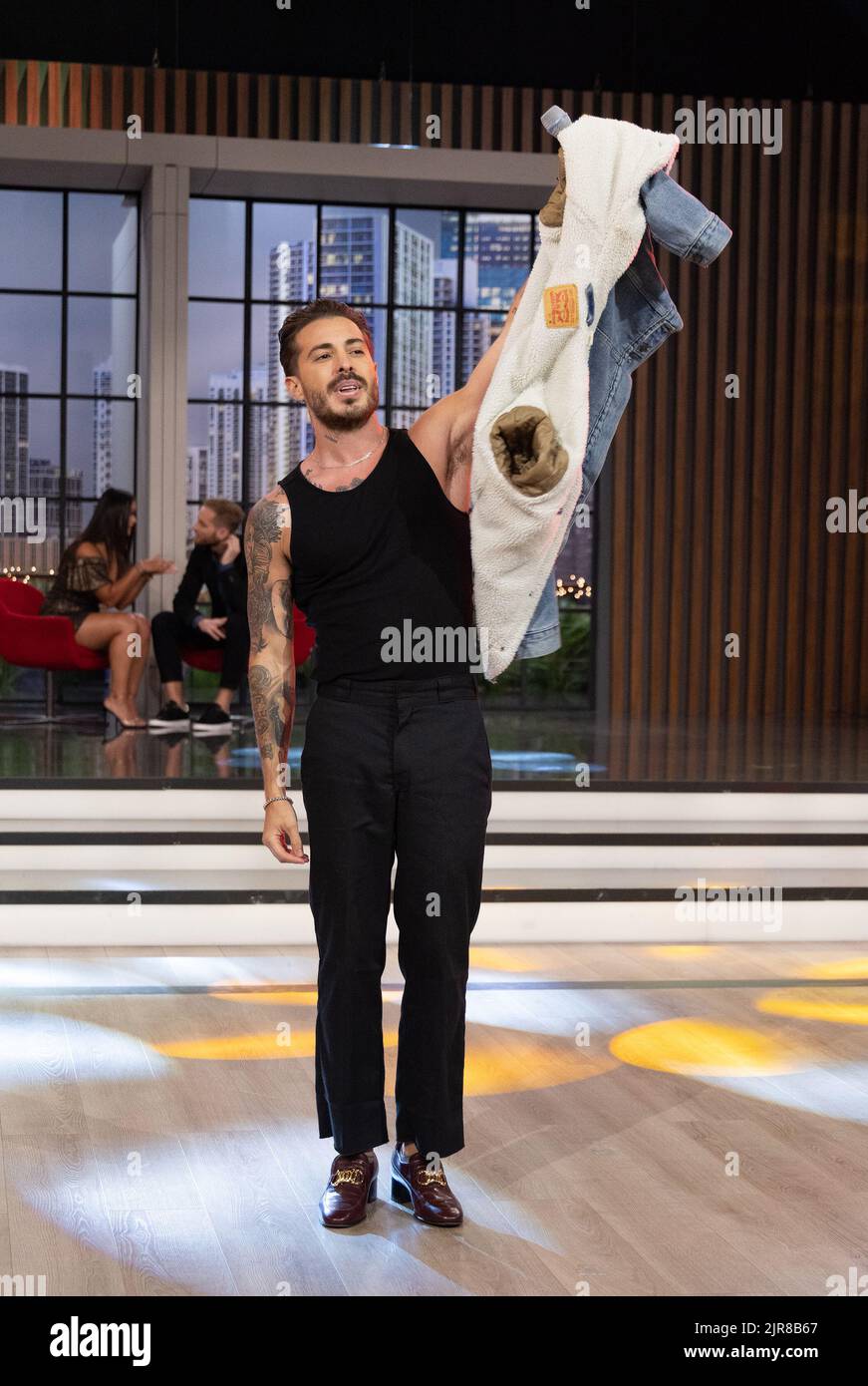 MIAMI, FL-AUG 22: Singer Llanes performs during UniMas “Enamorandonos ...