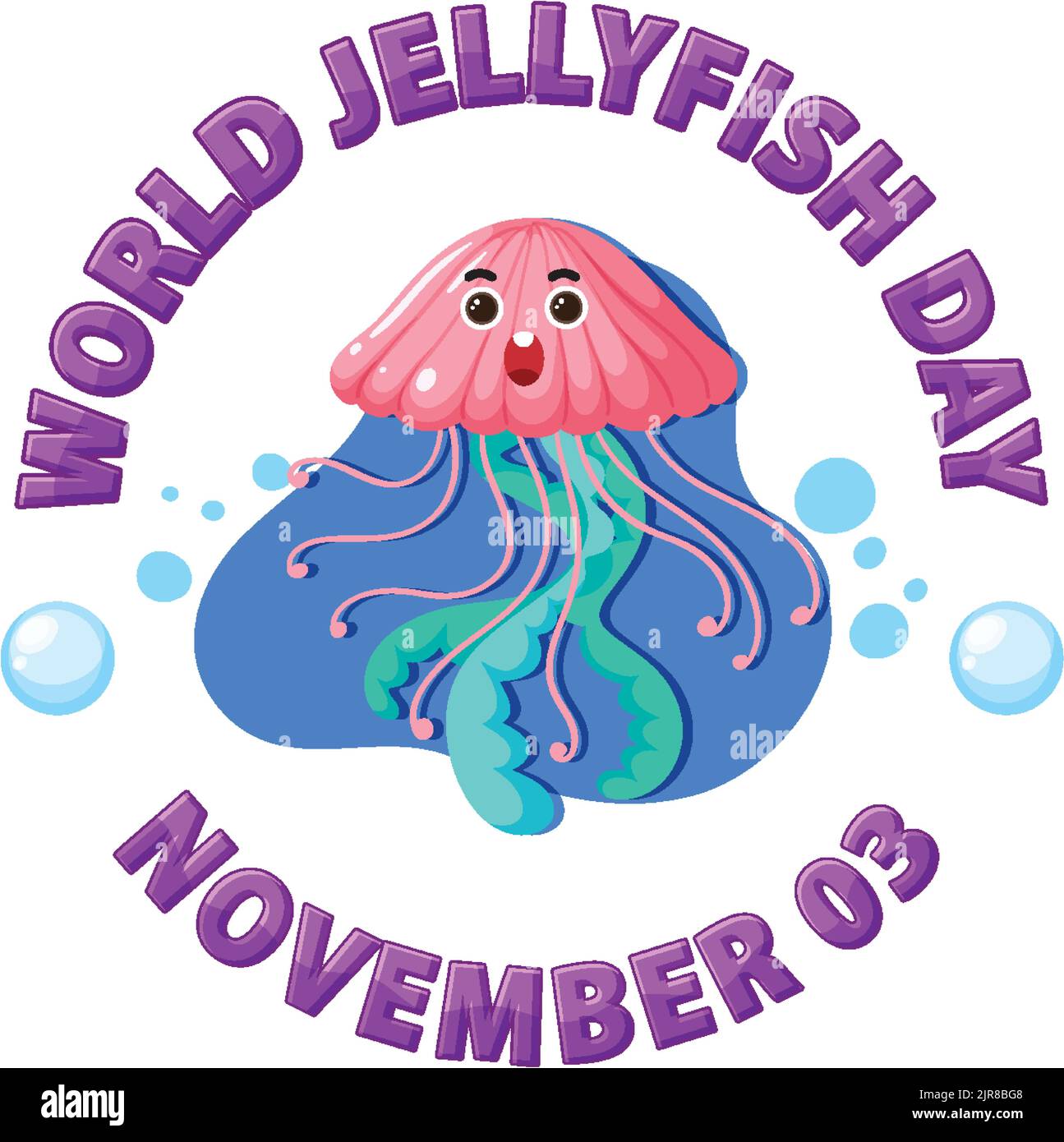 World Jellyfish Day Banner Design illustration Stock Vector Image & Art