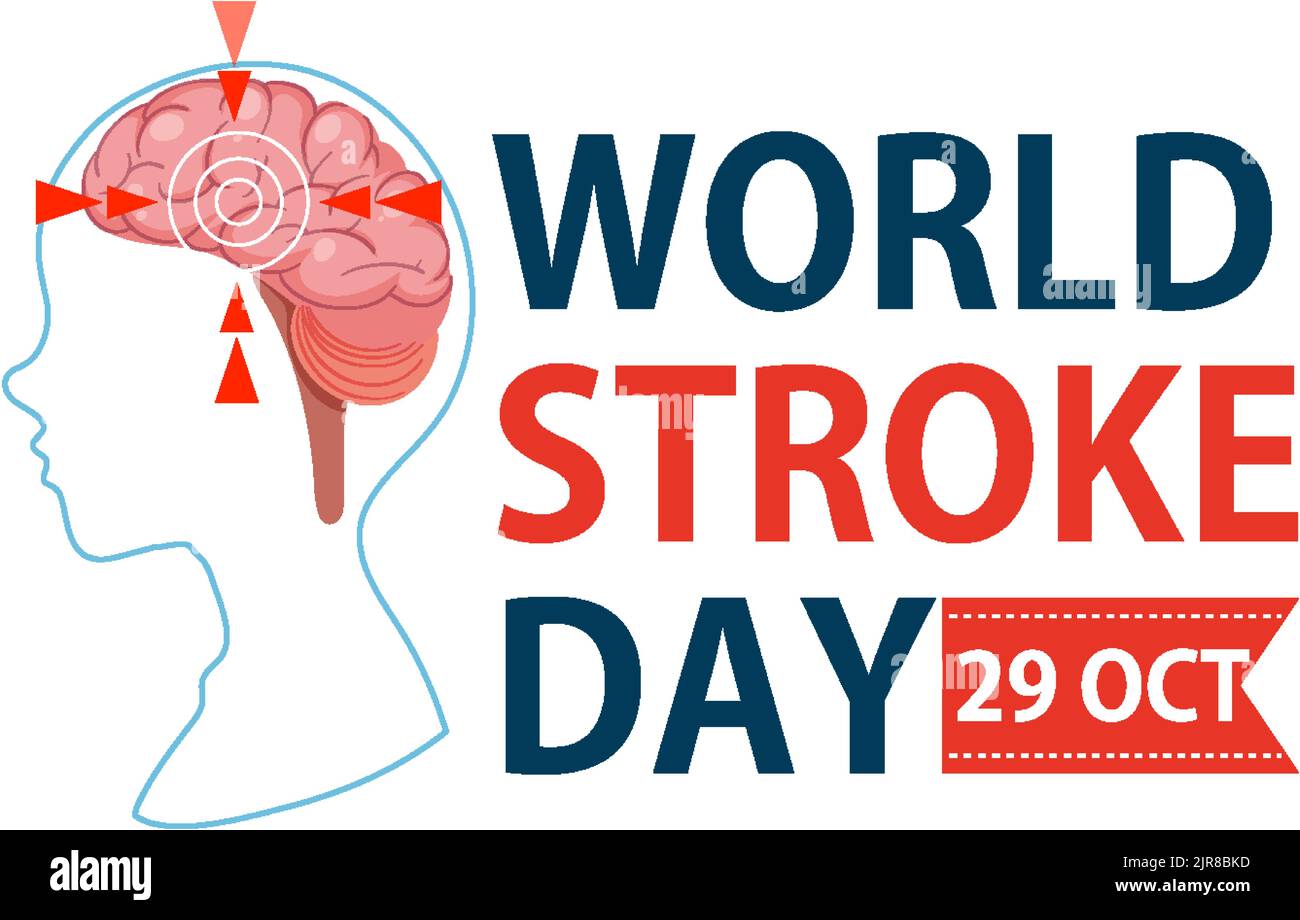 World Stroke Day Banner Design illustration Stock Vector Image & Art