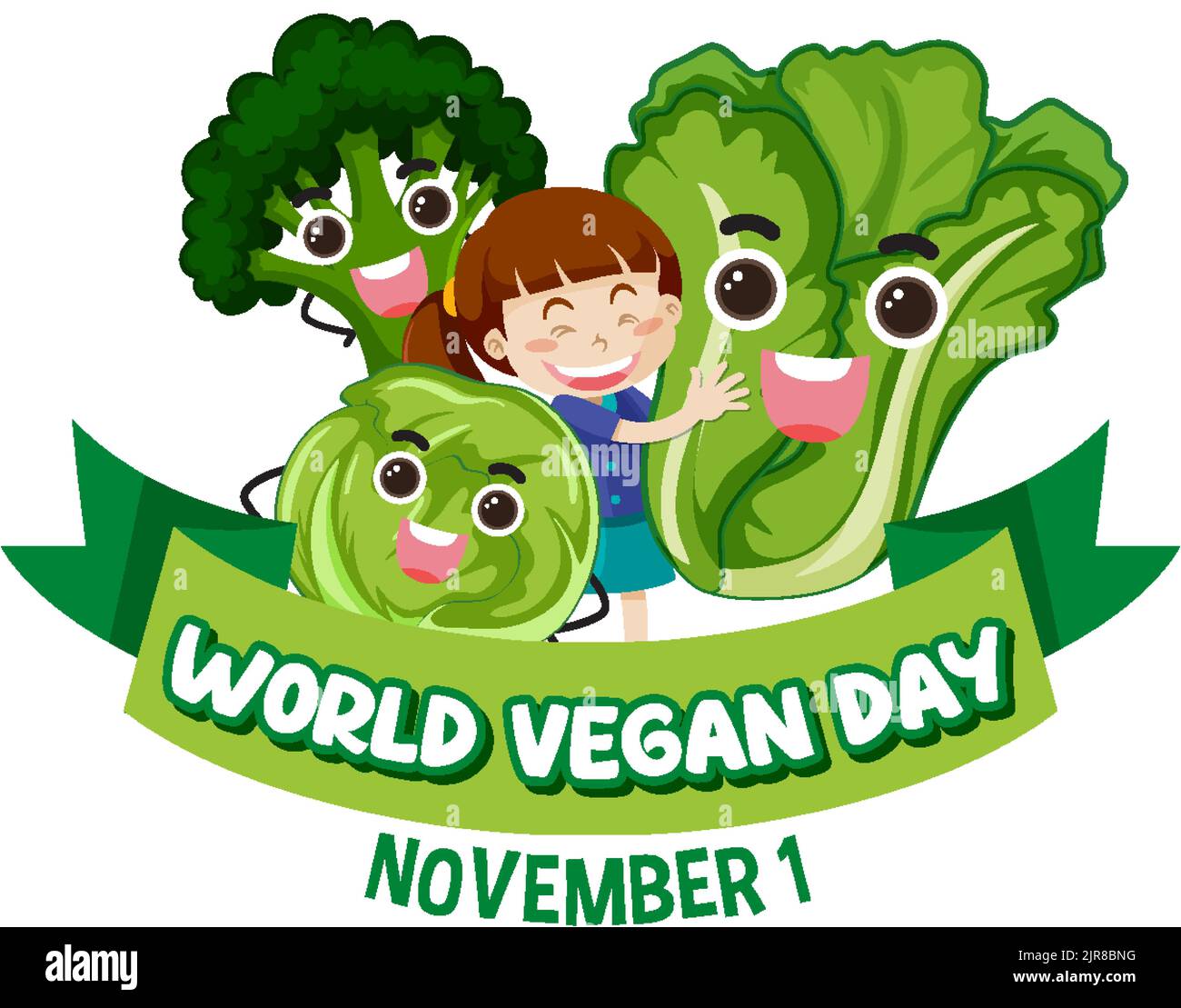 World Vegan Day Logo Concept illustration Stock Vector Image & Art - Alamy