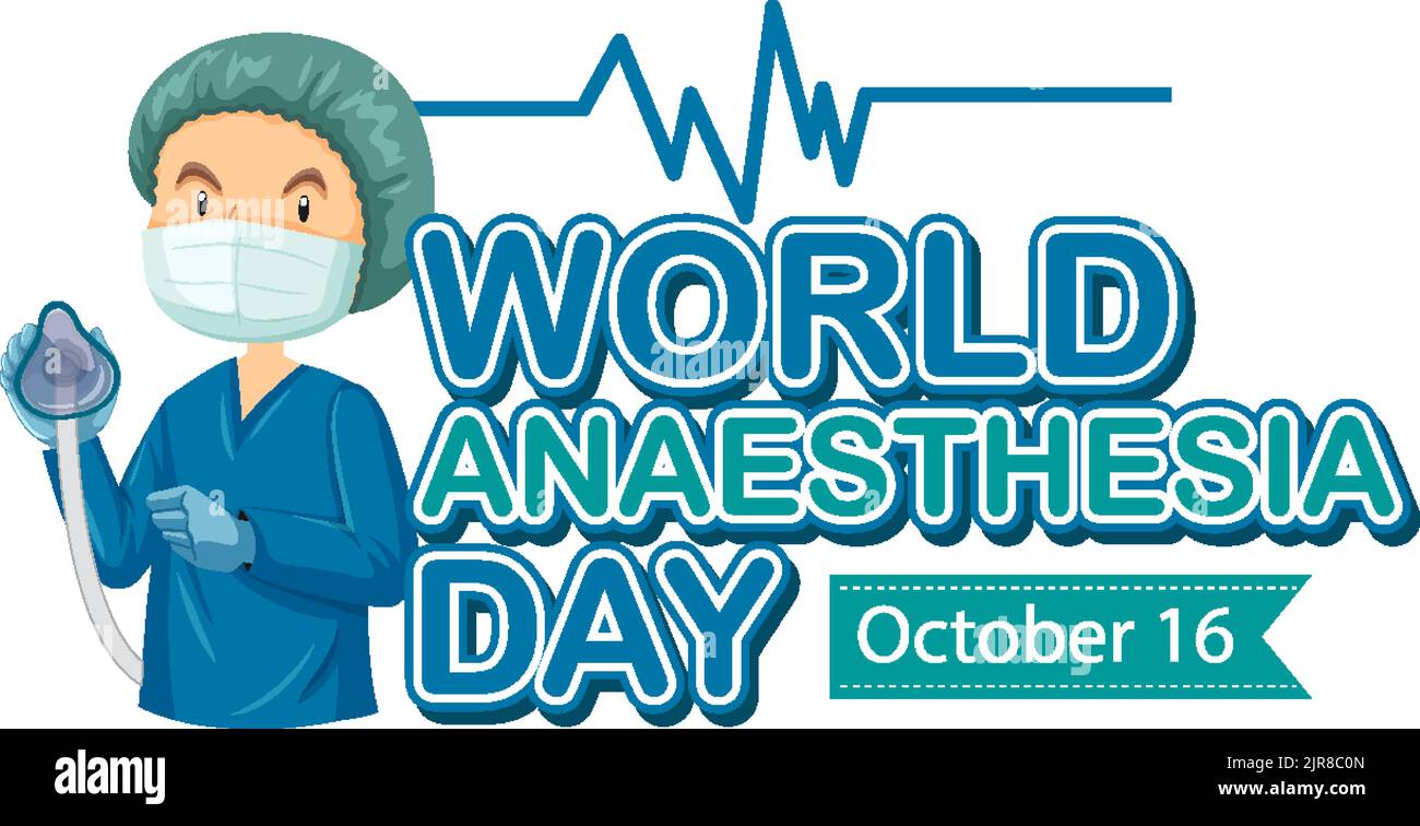 World Anaesthesia Day Logo Concept illustration Stock Vector Image & Art Alamy